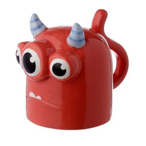 Ceramic Upside Down Mug - Animal Cute Mum Dad Gift For Him Her - Pug, Elephant, Dog, Monster (in Blue, Red, Orange, and Green), Cow, Panda, Polar Bear, Cat, Green Monster, Astronaut, Penguin,Tiger
