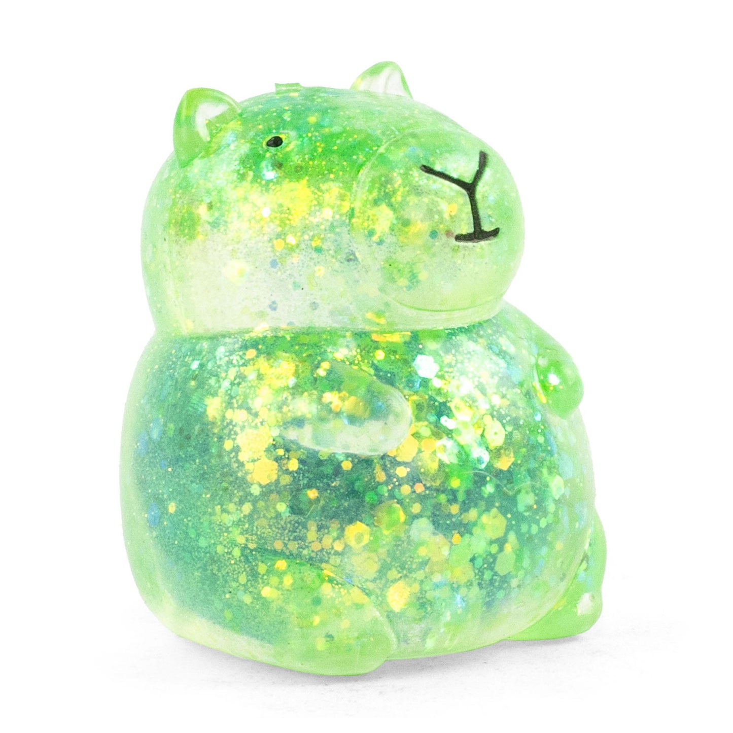Sugar Filled Glitter Capybara Squishy Sensory Fidget Toy For Stress Relief & Focus