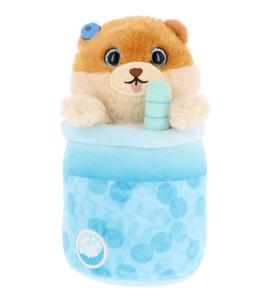 Keel Toys Bubble Tea Soft Toys Stuffed Animals - Cat, Sloth, Hedgehog, Pomeranian Dog Plushie plush