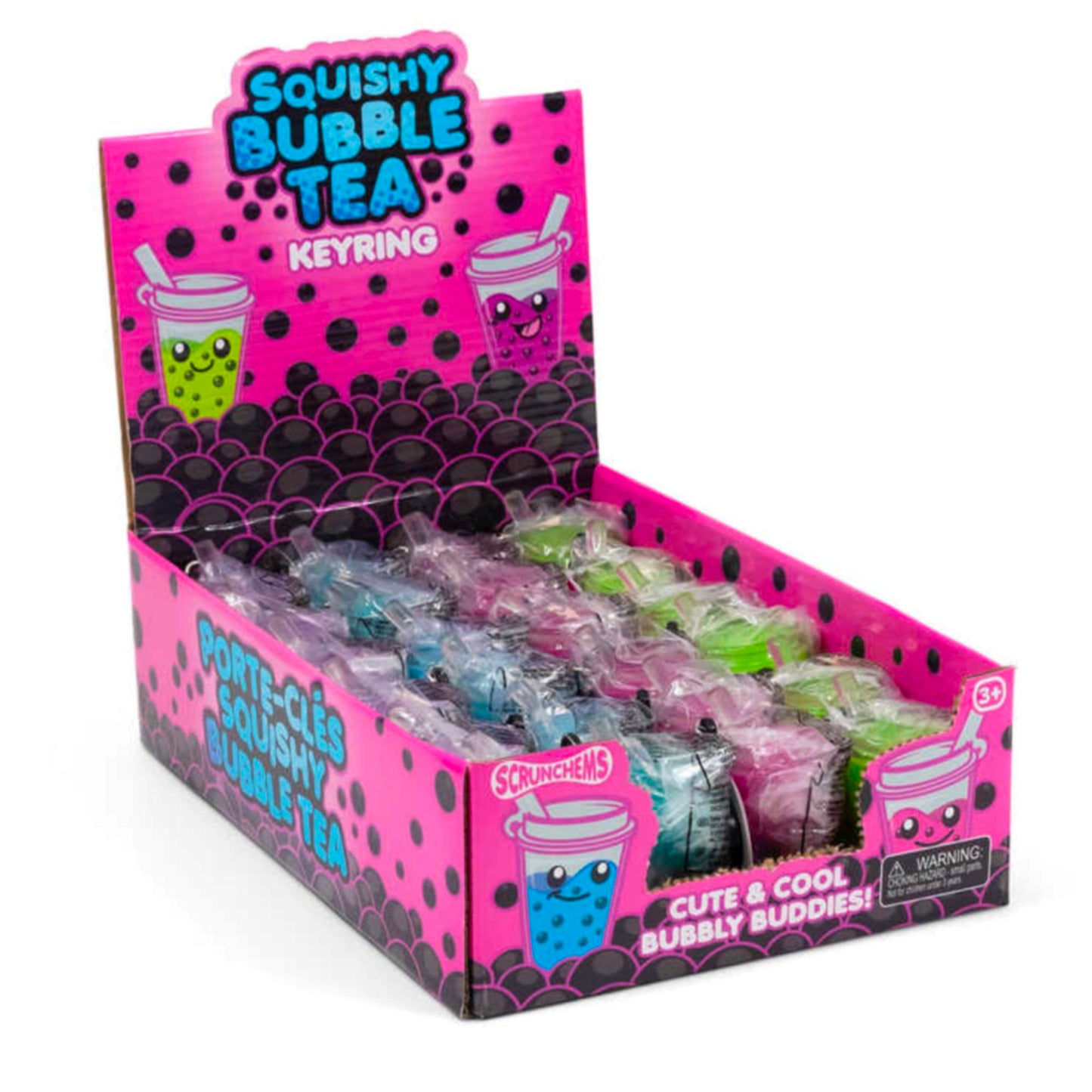Scrunchems Bubble Tea Squishy Keychain Sensory Fidget Toy ADHD