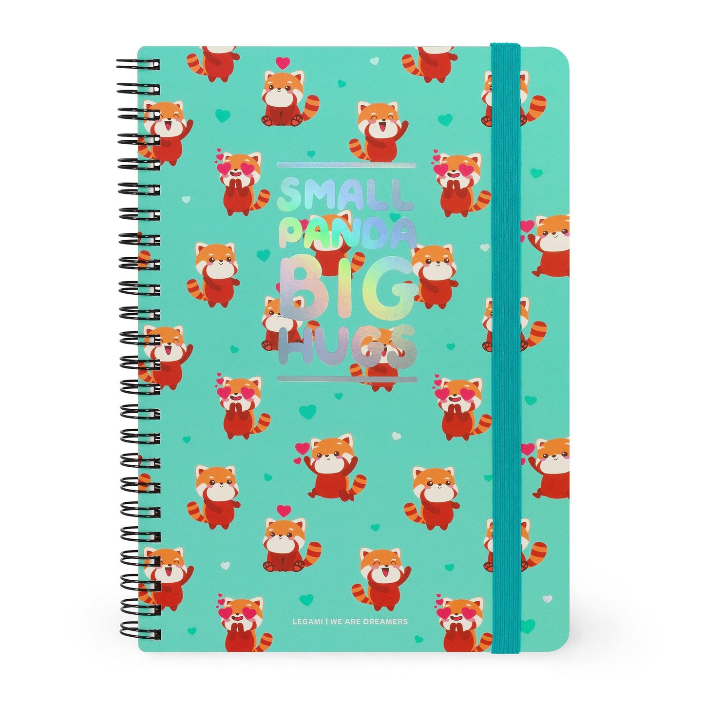 Legami A5 Lined Spiral Notebook With STICKERS - Corgi, Unicorn, Tarot Celestial, Red Panda & Travel Designs