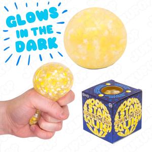 Scrunchems Glow In The Dark Moon & Stars Squishy Sensory Fidget Ball