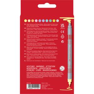 Faber-Castell Set of 10 Double Fibre-tip Felt Tip Pen Set - Pastel