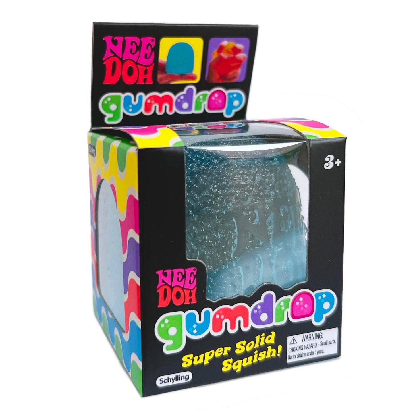 NeeDoh Gumdrop Squishie Fidget Toy Anti Stress Sensory ADHD - Textured squishy fidget toys, 4 assorted colours - Maltose Sugar Filling