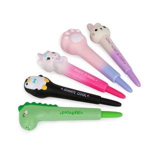 Legami Squishy Gel Pen With Blue Ink - Squeezies - Anti Stress Fidget Sensory - Kitty Cat Paw
