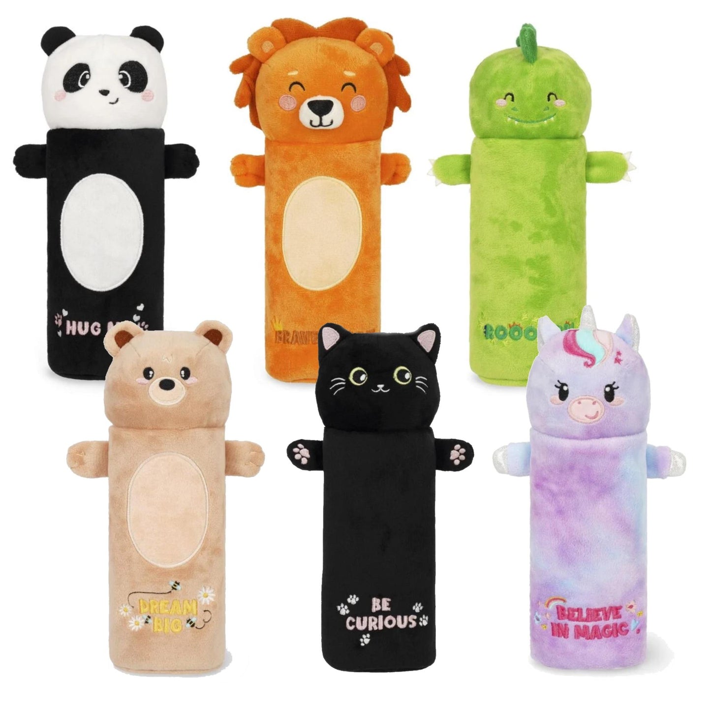 Legami Plush Pencil Case - Super Soft Cute Kawaii Stationery