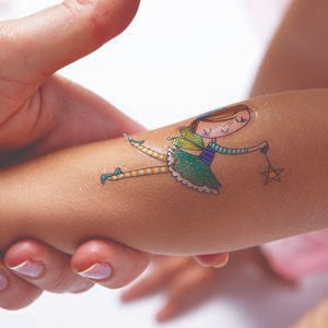 Rachel Ellen Designs Temporary Tattoos Set - Magical Unicorn, To the Moon, Fairy Friends - 3+ Years