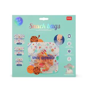 Legami Set of 3 Reusable Snack Bags