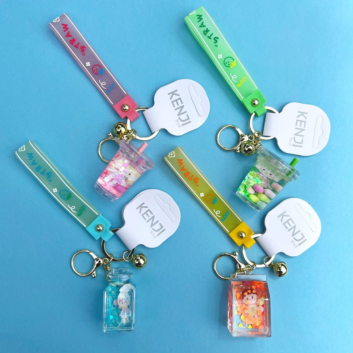 Kenji Bubble Tea Character Sensory Kawaii Keyring