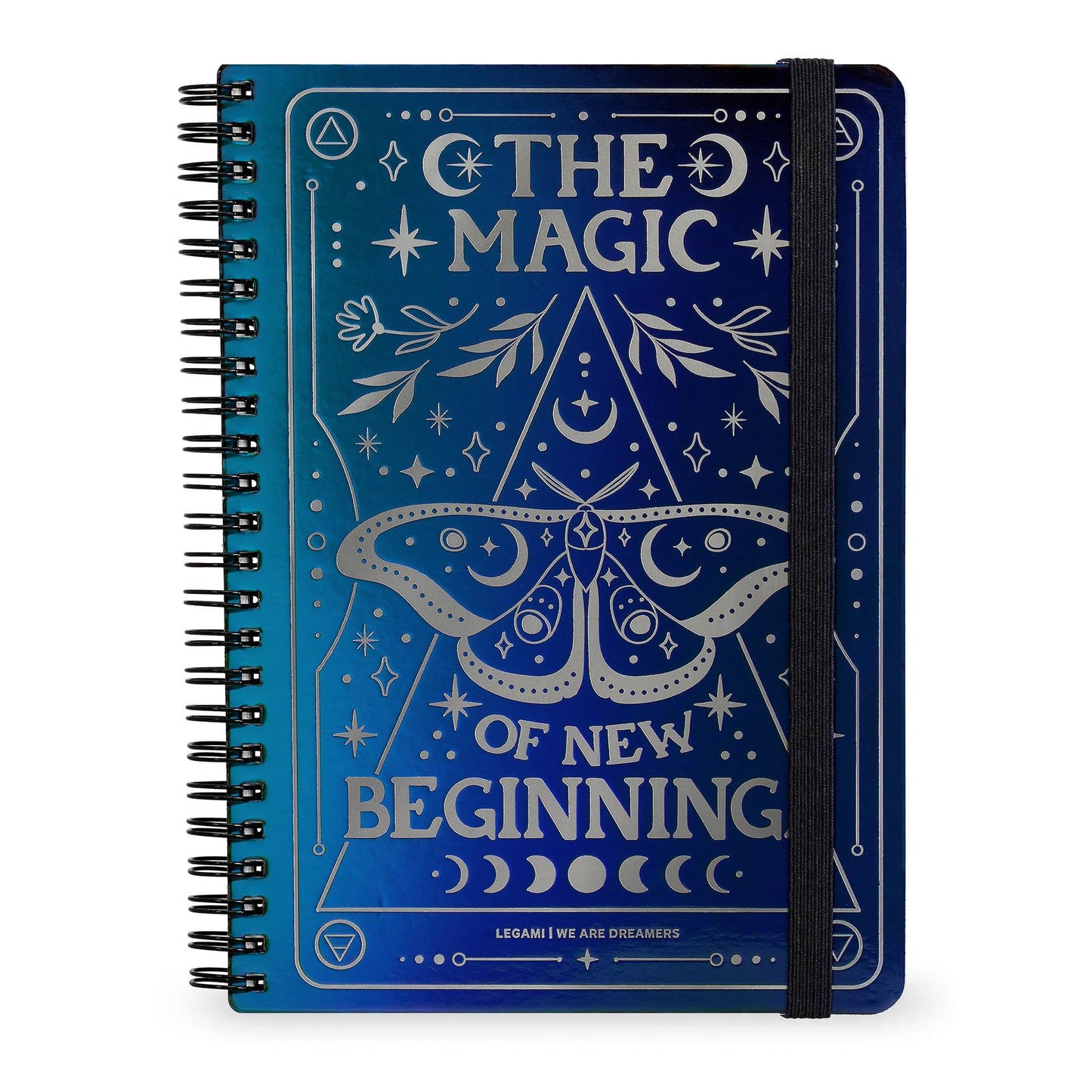 Legami A4 Lined Notebooks with STICKERS - Moth, Tarot, Red Panda or Unicorn Theme