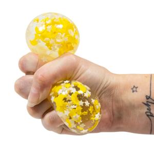 Scrunchems Glow In The Dark Moon & Stars Squishy Sensory Fidget Ball