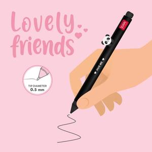 Legami Lovely Friends Gel Pens with Animal Charms