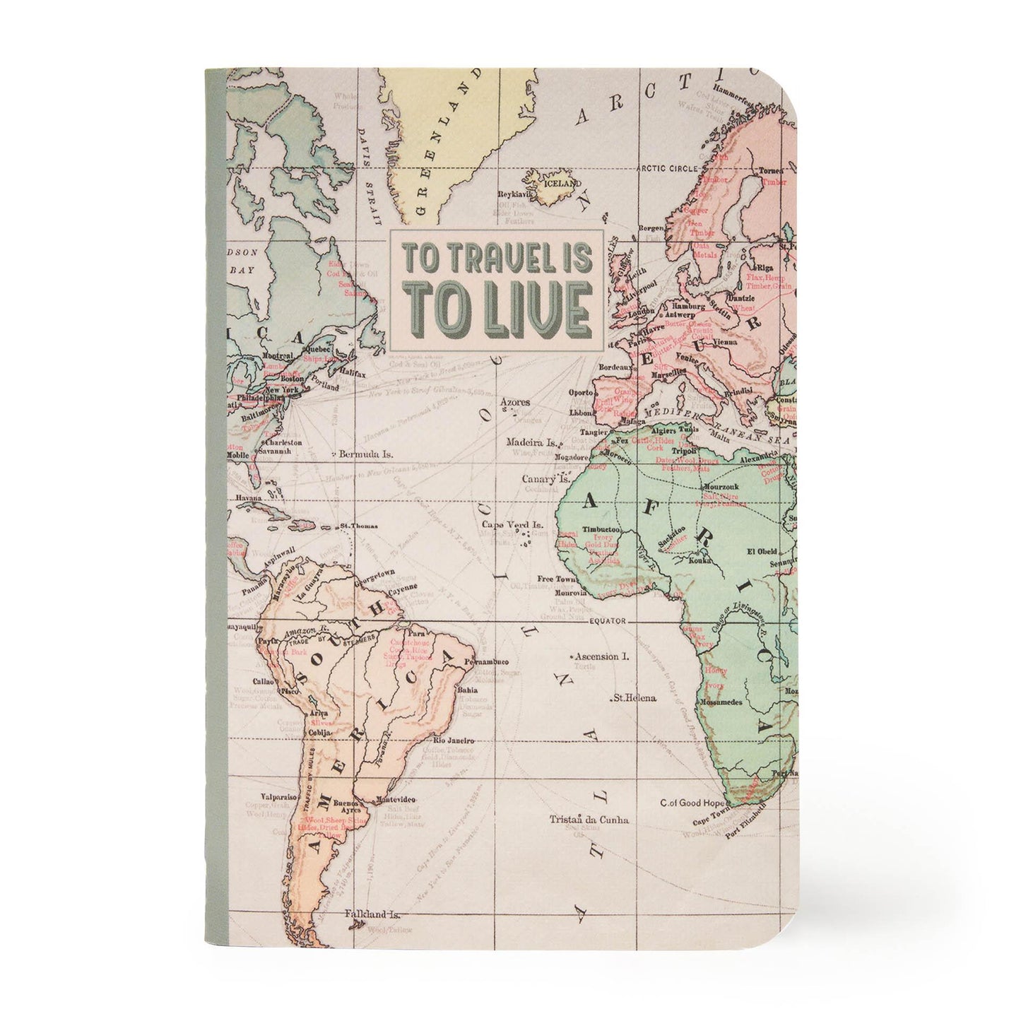 Legami A6 Lined Notebook Notepad Stationery - FSC Certified 100 g/m² White Paper, 80 Lined Pages