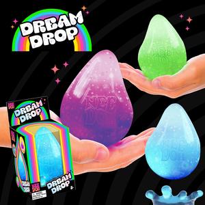 NeeDoh Dream Drop Squishy Fidget Toy - For Stress, Anxiety, ADHD, Autism - Maltose Sugar Filling