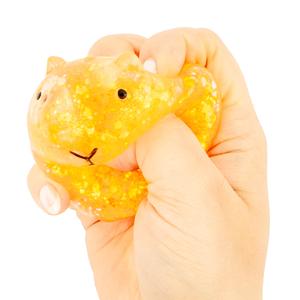 Sugar Filled Glitter Capybara Squishy Sensory Fidget Toy For Stress Relief & Focus