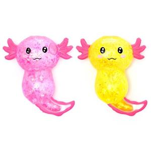 Axolotl Squishy Anti Stress Sensory Fidget Toy For ADHD, Autism, 2 Colors (1 sent), Non-toxic Glitter Maltose Sugar