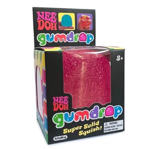 NeeDoh Gumdrop Squishie Fidget Toy Anti Stress Sensory ADHD - Textured squishy fidget toys, 4 assorted colours - Maltose Sugar Filling