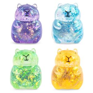 Sugar Filled Glitter Capybara Squishy Sensory Fidget Toy For Stress Relief & Focus
