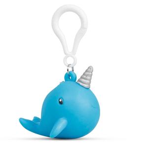 Glitter Narwhal Keyring Sensory Fidget Toy For Stress Relief, Anxiety, ADHD & Autism - Bag Clip