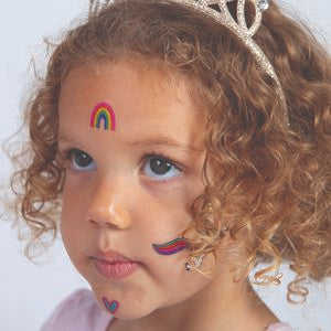 Rachel Ellen Designs Temporary Tattoos Set - Magical Unicorn, To the Moon, Fairy Friends - 3+ Years