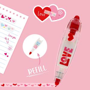Legami Tape Pen for Decoration - 2 Designs - 8 metres Love Hearts Deco Tape