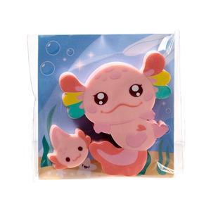 Axolotl Stationery Set - 2 Piece Eraser Set