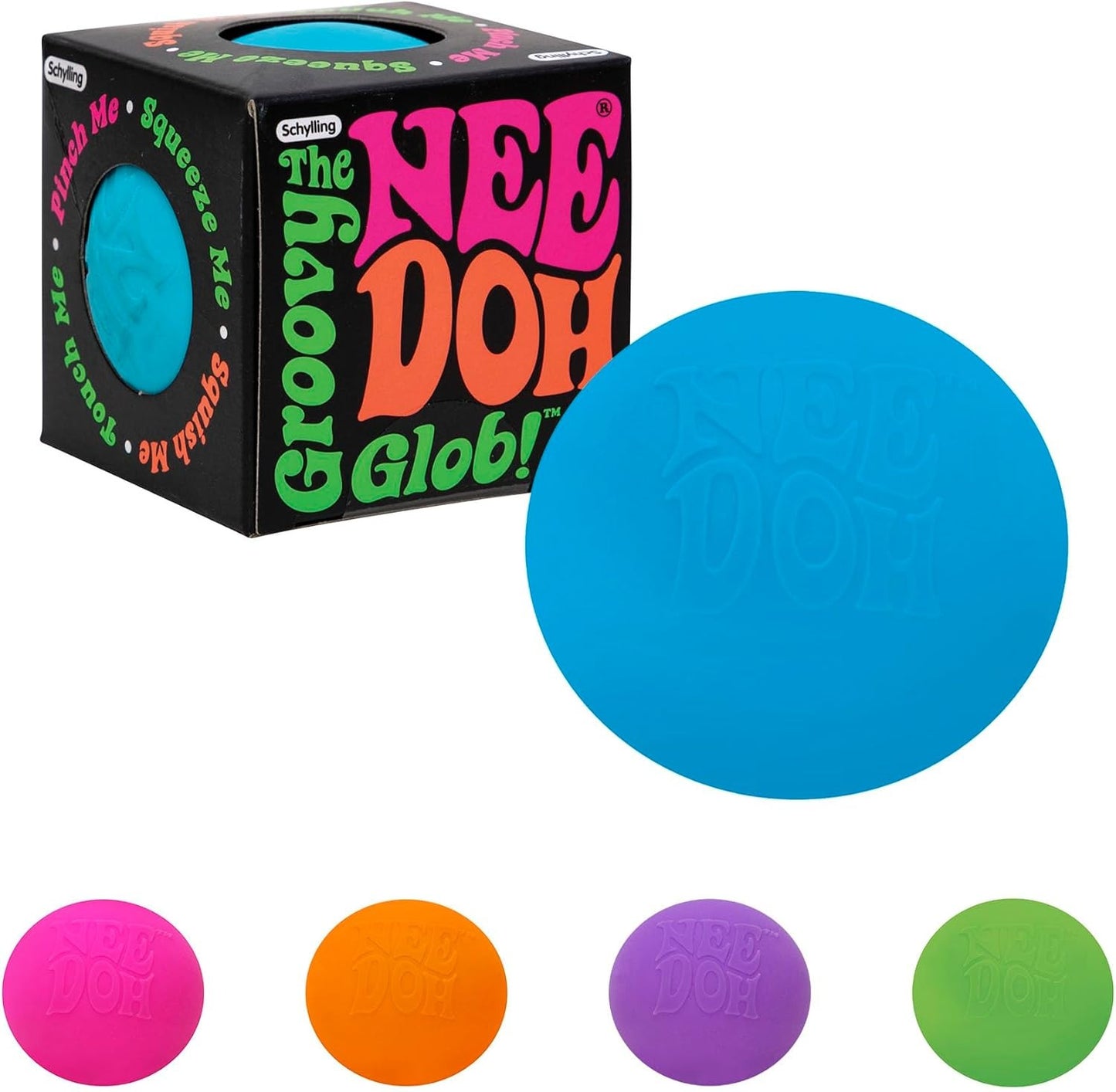 Needoh Classic Fidget Sensory Ball Toy - Nee Doh Stress Ball - Helps with Anxiety & Stress