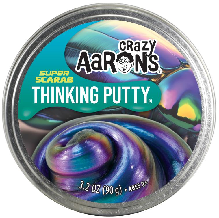 Crazy Aarons Thinking Putty - Hypercolour Colour Change - Intergalactic, Magic Dragon, Super Scarab - 90g Tin