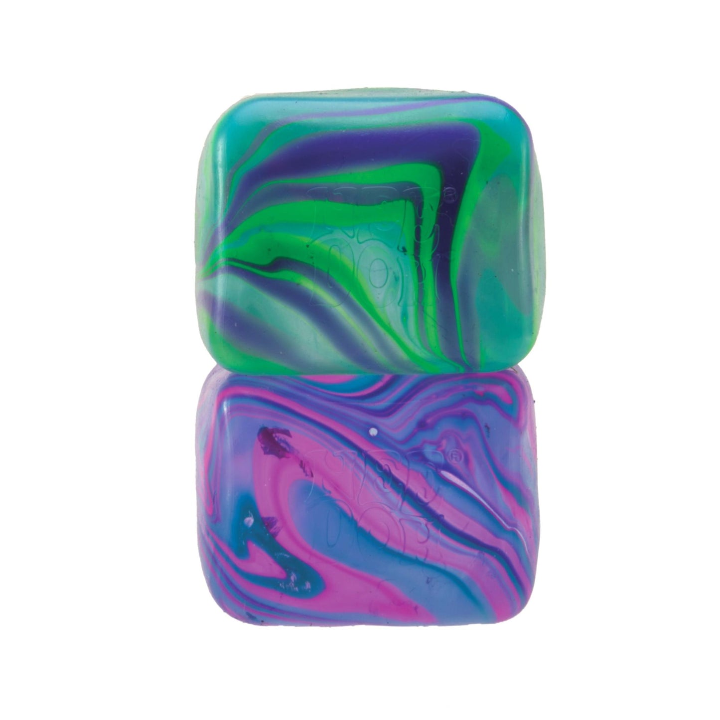 Needoh Nice Cube Swirl Squishy Fidget Toy for Stress, Anxiety, ADHD & Autism
