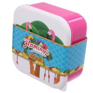 Set of 3 Lunch Box S/M/L Flamingo Pinks - BPA Free