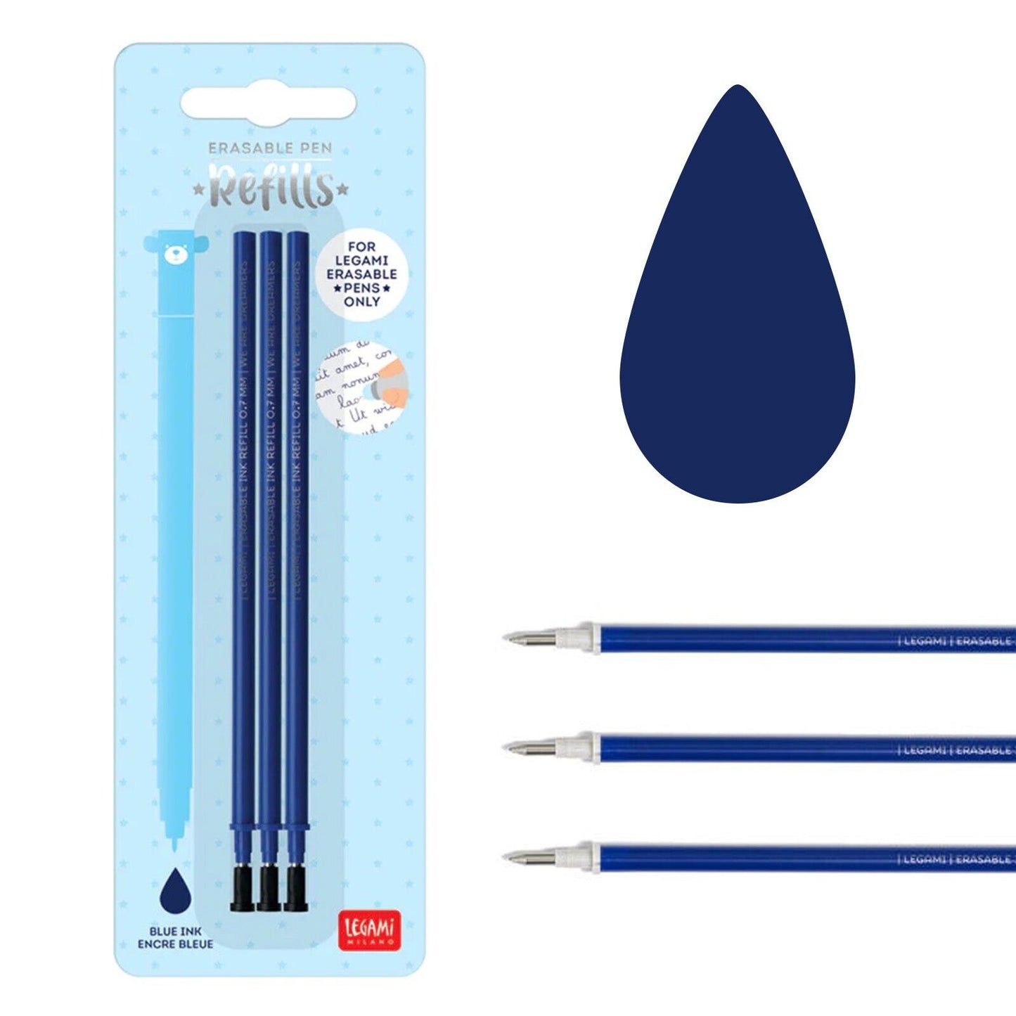 Refill For Legami Erasable Gel Pen - Heat-Sensitive Ink