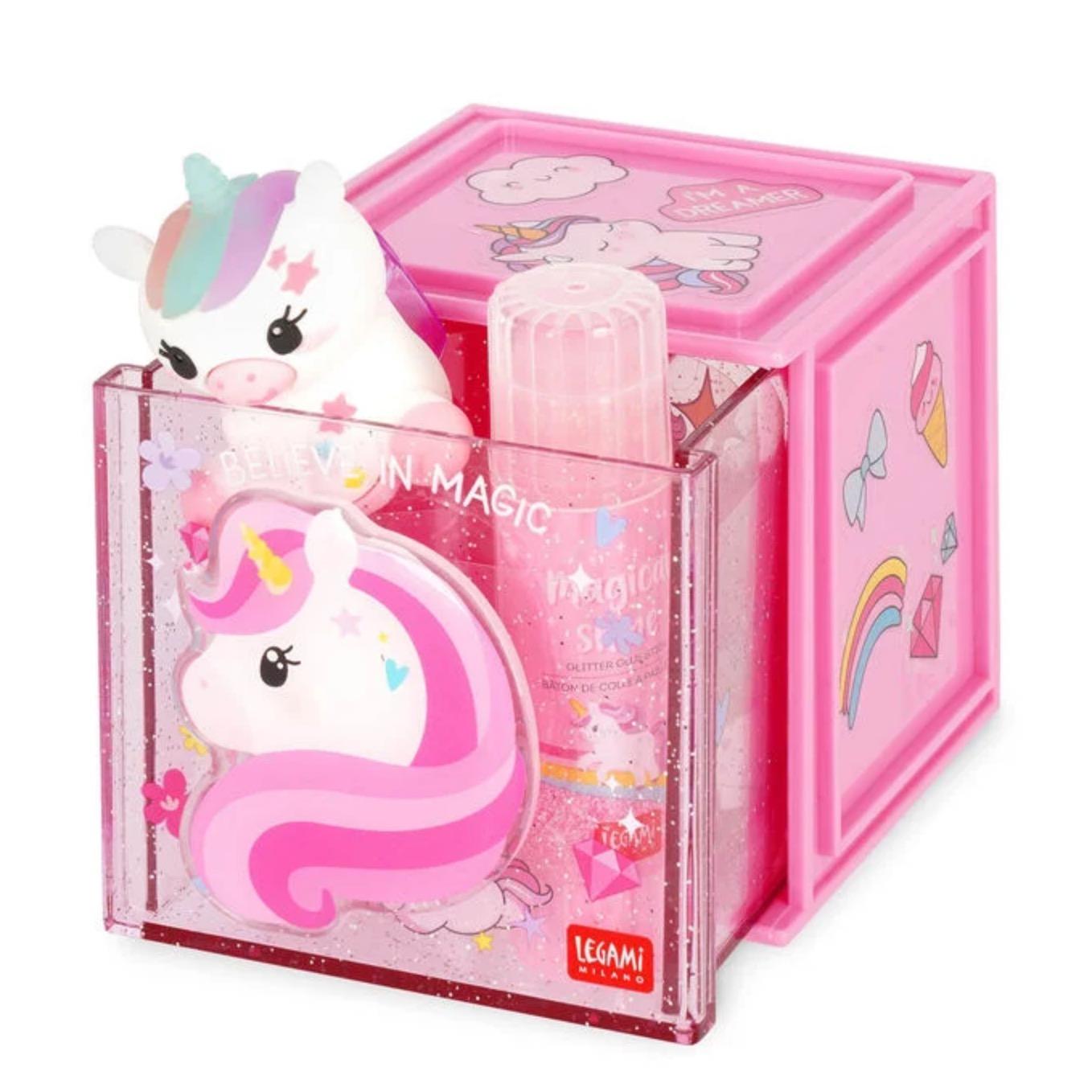 Legami Stackable Desk Storage Box - Cutie Cube