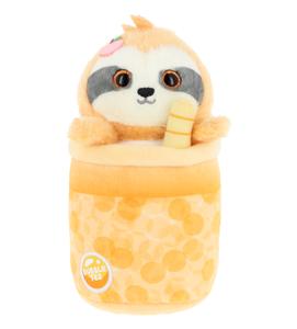 Keel Toys Bubble Tea Soft Toys Stuffed Animals - Cat, Sloth, Hedgehog, Pomeranian Dog Plushie plush