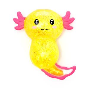 Axolotl Squishy Anti Stress Sensory Fidget Toy For ADHD, Autism, 2 Colors (1 sent), Non-toxic Glitter Maltose Sugar