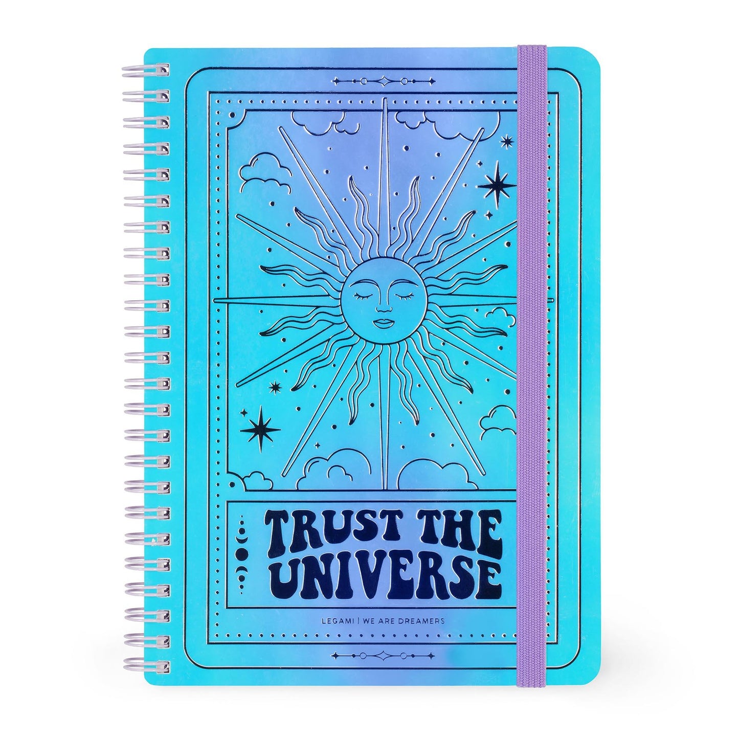 Legami A5 Lined Spiral Notebook With STICKERS - Corgi, Unicorn, Tarot Celestial, Red Panda & Travel Designs