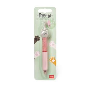 Legami Meow Cat Mechanical Pencil with Comfortable Silicone Grips