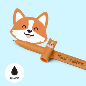 Legami Erasable Gel Pens - Full Set of 16 Cute Kawaii Pens with Heat-Sensitive Ink