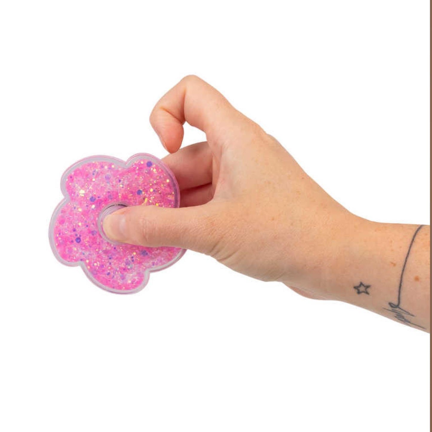 Liquid Glitter Fidget Spinner Toy - Stress Relief Toy for Kids and Adults - Helps with Anxiety, ADHD & Autism