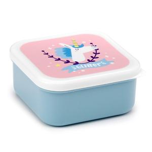 Set of 3 Stacking Lunch Boxes S/M/L - Choose from Pug Dog or Unicorn