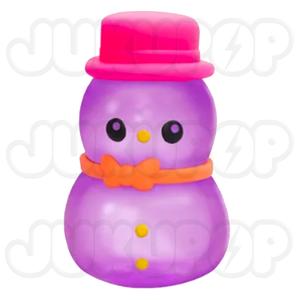 Needoh Groovy the Glowman Snowman - Glows in the Dark - Squishy Sensory Fidget Toy