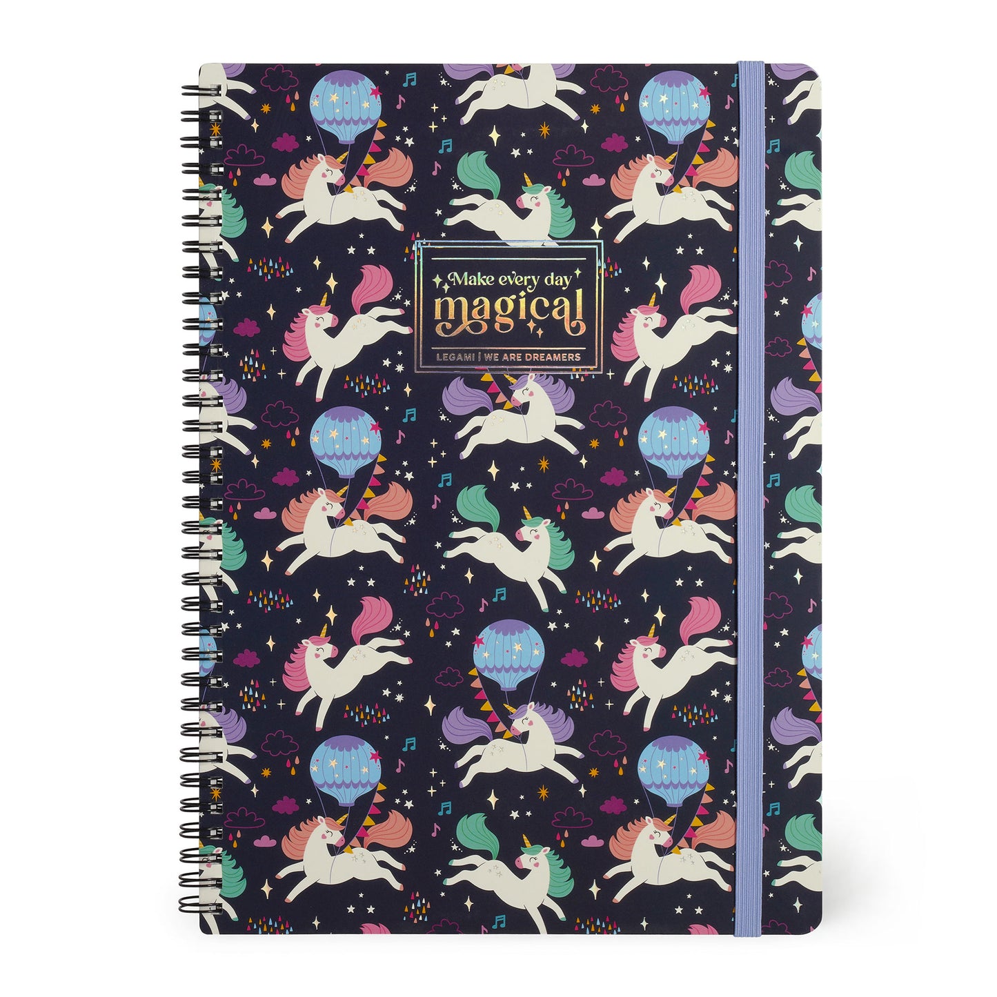 Legami A4 Lined Notebooks with STICKERS - Moth, Tarot, Red Panda or Unicorn Theme