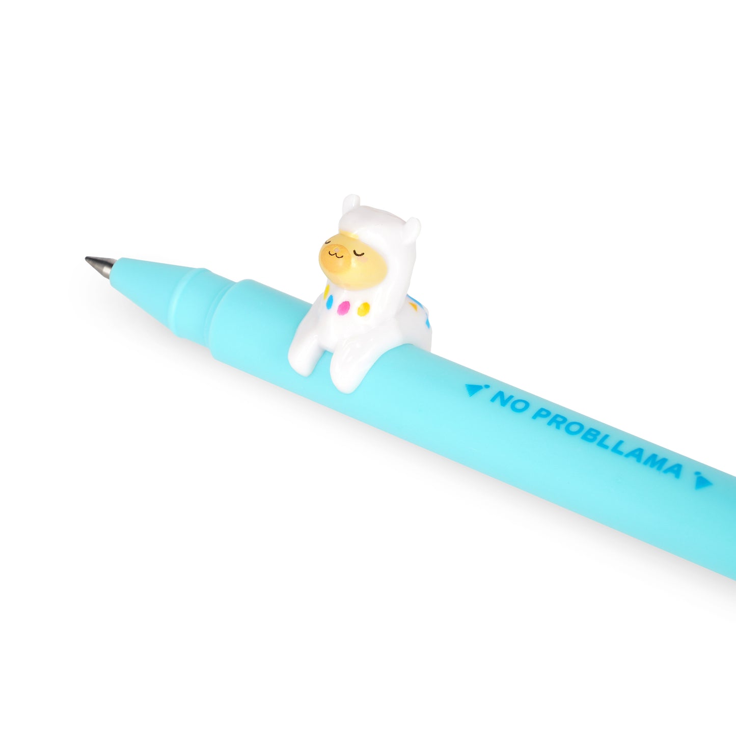 Legami Lovely Friends Gel Pens with Animal Charms - Refillable - Hippo, Bee, Sloth, Koala, Cat, Unicorn, Panda, Dinosaur, Tiger, Bunny, Llama, Bear