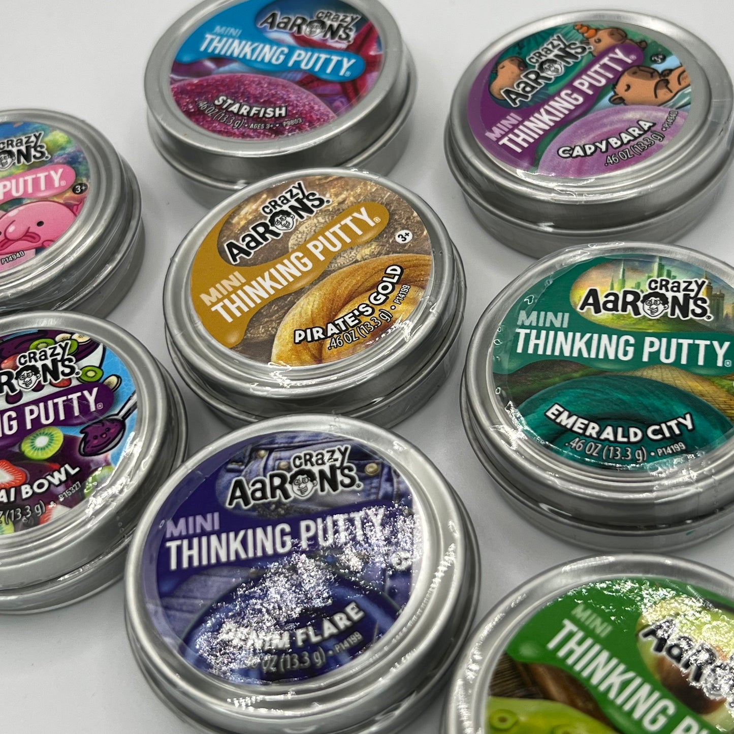 Crazy Aaron’s Thinking Putty Mini Tins 13.3g - Sensory Fidget Toy For Stress, Anxiety, Autism, ADHD