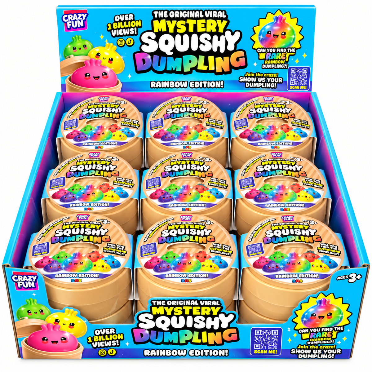 RMS The Original Viral Mystery Squishy Dumpling (Starlight, Holographic, Galaxy)