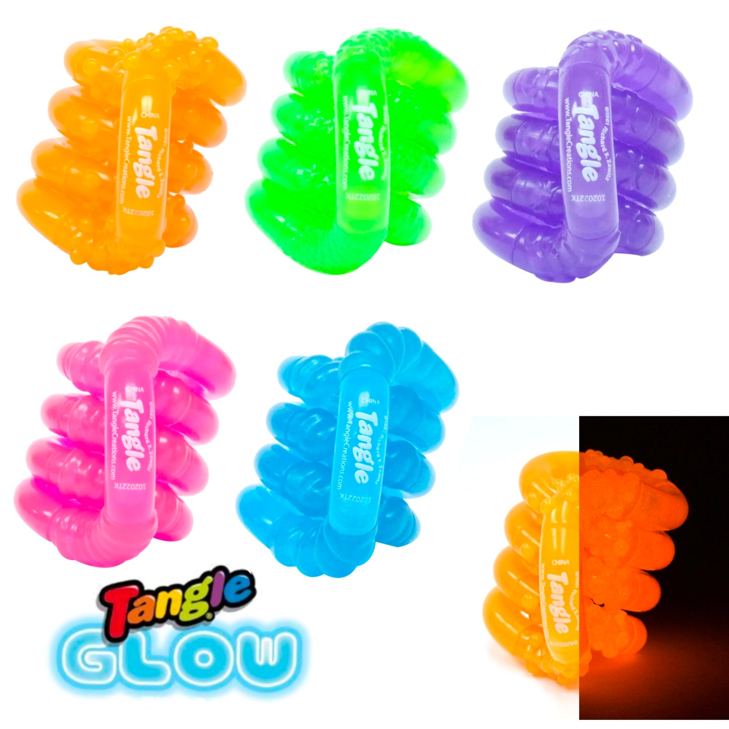 Tangle® Jr. Glow In The Dark - Sensory Fidget Toy