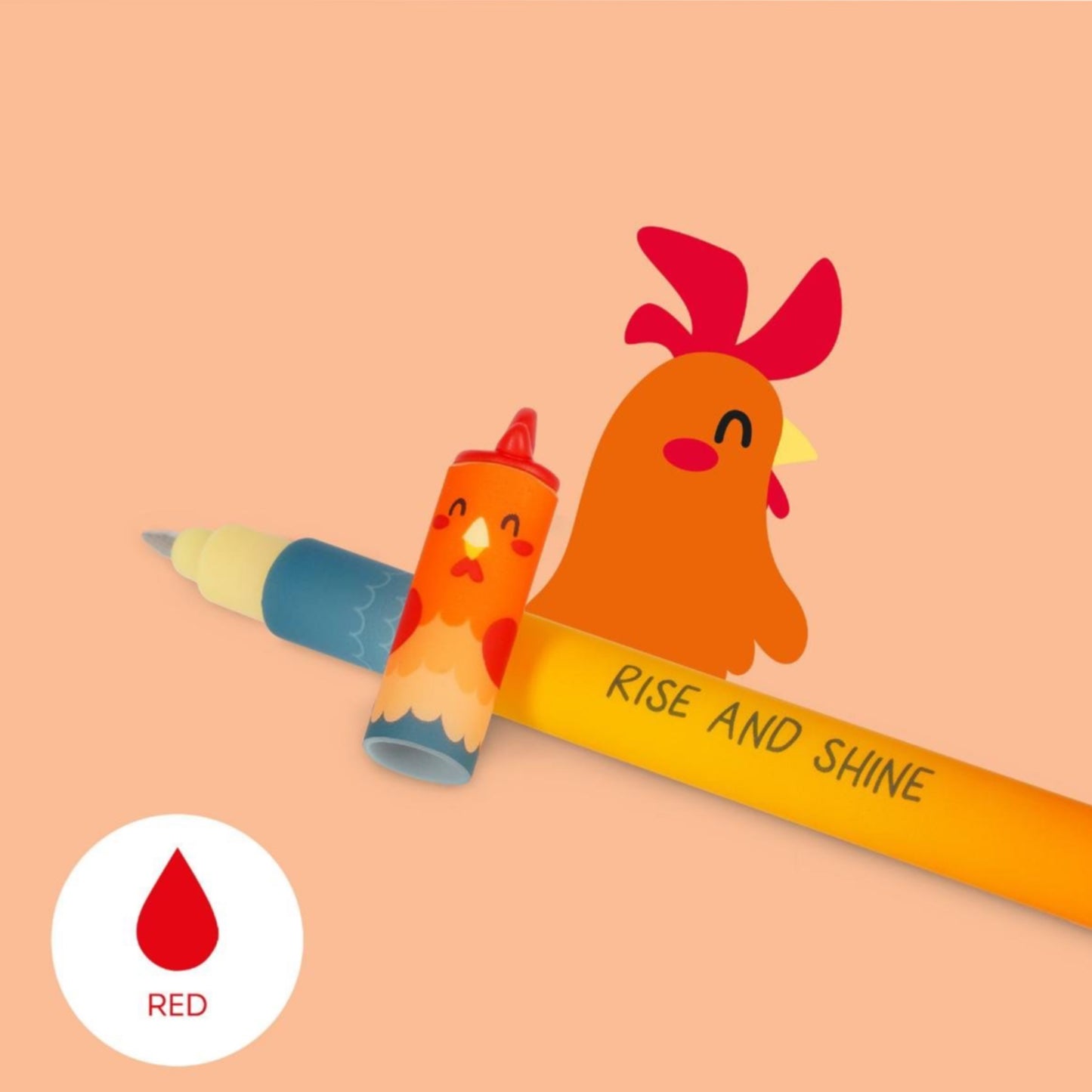 Legami Set Of 4 Erasable Gel Pens - Farm Sweet Farm Animals