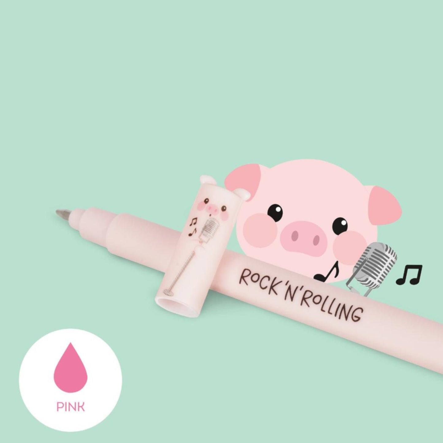 Legami Set Of 4 Erasable Gel Pens - Farm Sweet Farm Animals