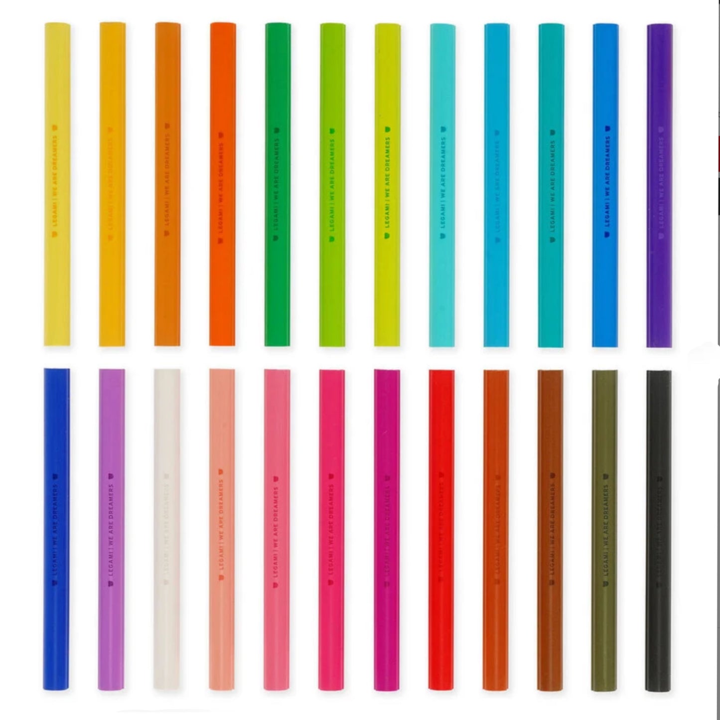 Legami Set of 24 Colouring Pencil with Sharpener - Teddy Friends