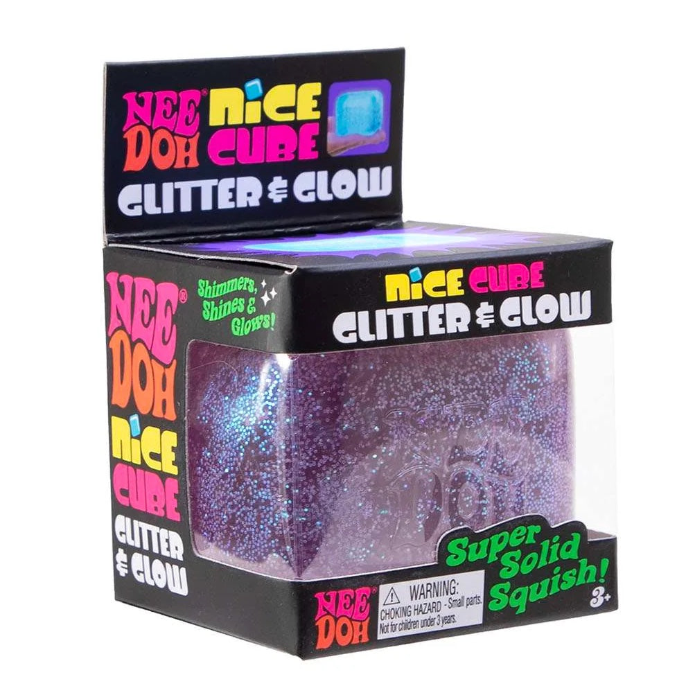 Needoh Glitter & Glow Nice Cube Sensory Fidget Toy