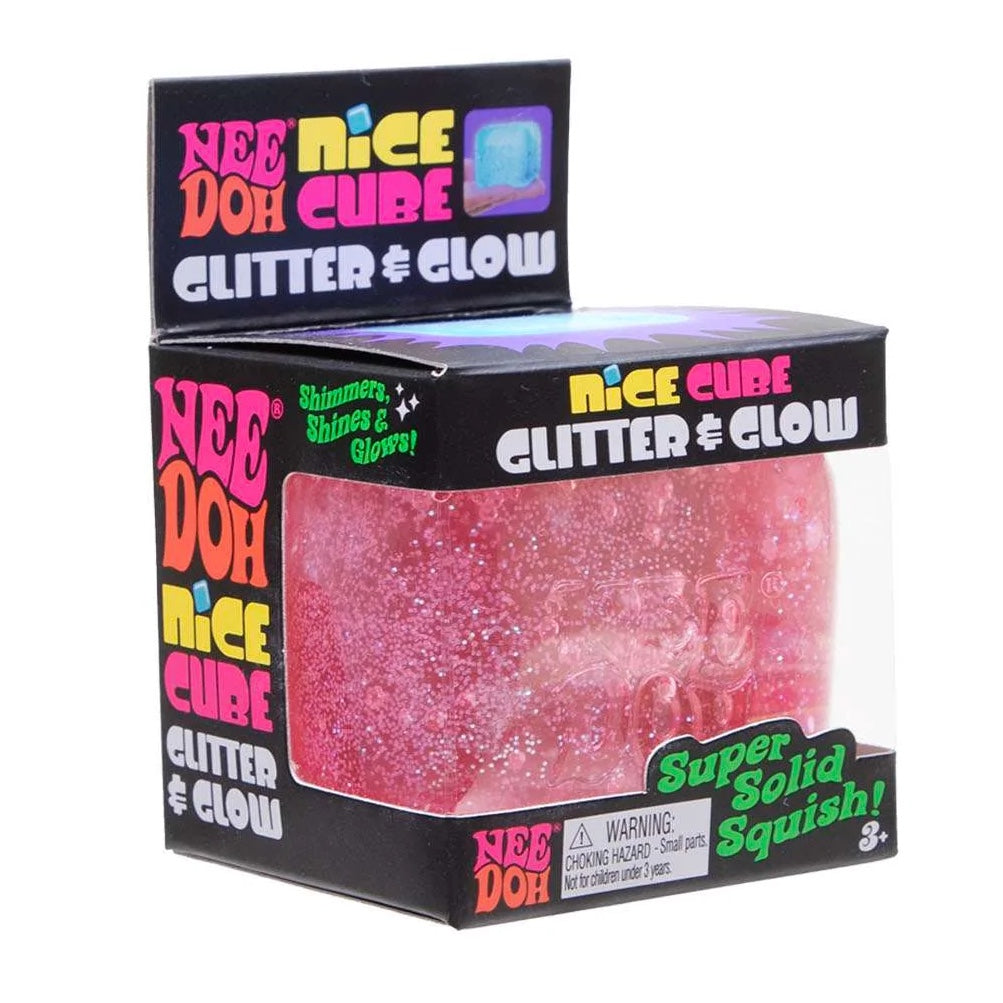 Needoh Glitter & Glow Nice Cube Sensory Fidget Toy